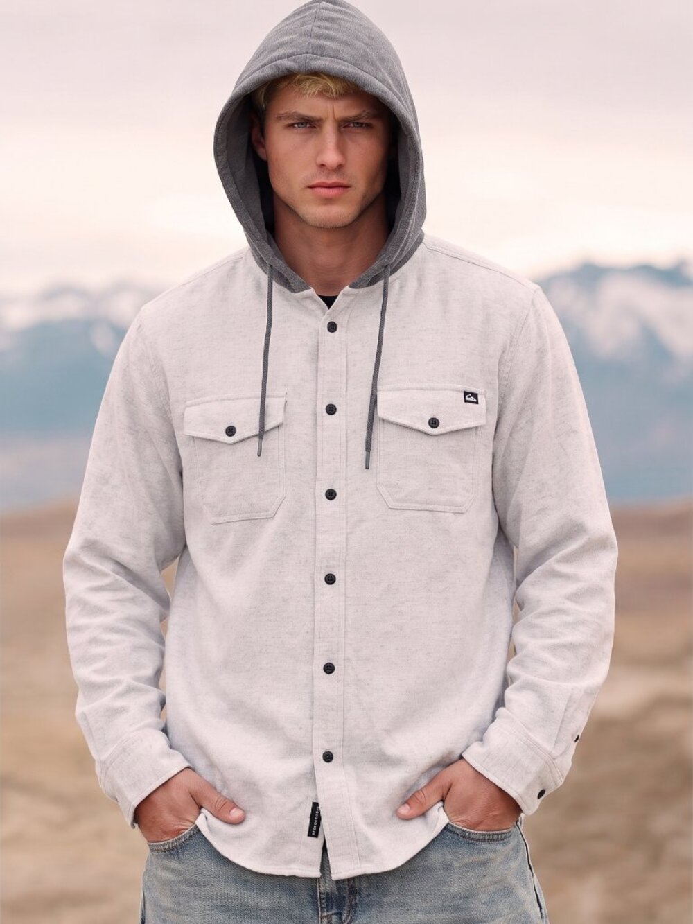 Quicksilver Halidon Hooded Sweatshirt Shacket